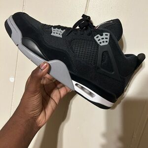 Jordan 4 Black Canvas